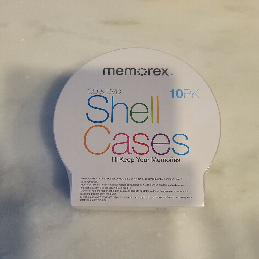 MEMOREX C-SHELL CASES CLEAR 10PK
